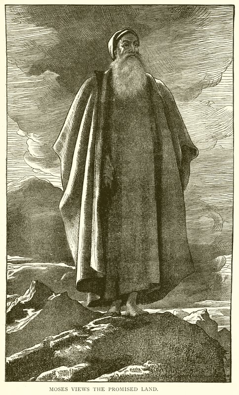 Moses betragter det forjættede land af English School