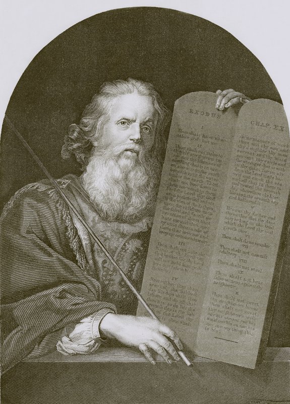 Moses og lovens tavler af English School
