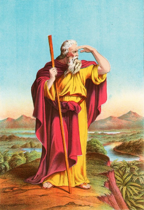 Moses betragter det forjættede land af English School