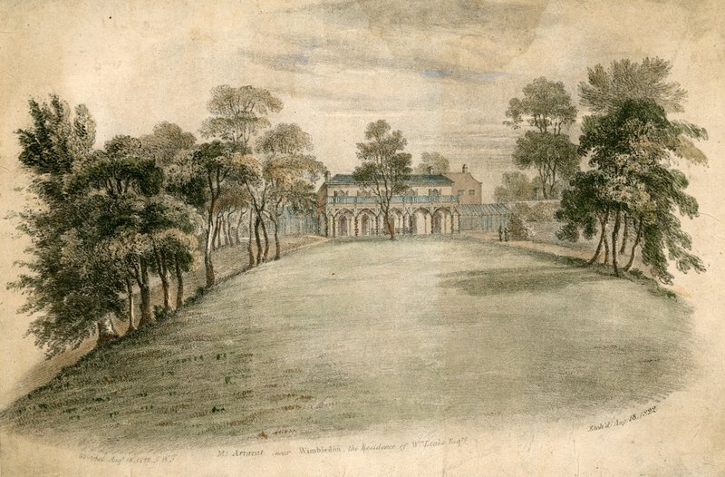 Mount Ararat nær Wimbledon, boligen for William Leake af English School