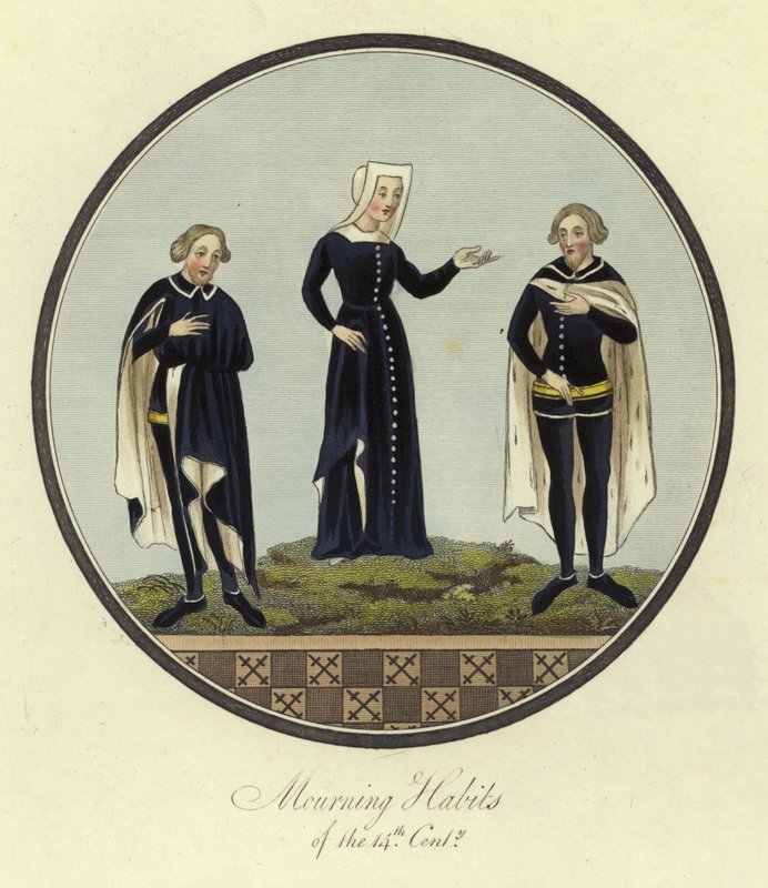 Sorgvaner i det 14. århundrede af English School