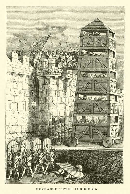 Moveable tower for Siege  af English School