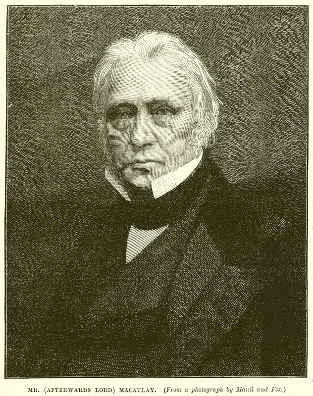 Mr. (bagefter Lord) Macaulay af English School