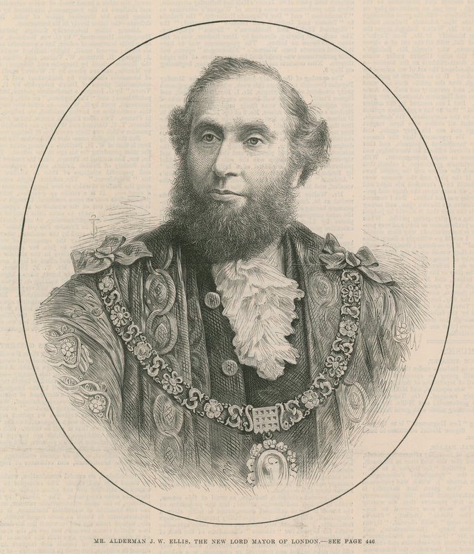 Alderman J W Ellis, Londons nye overborgmester af English School