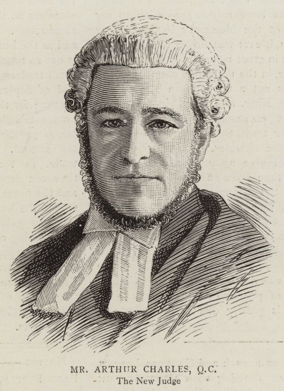 Mr Arthur Charles, QC (gravering) af English School