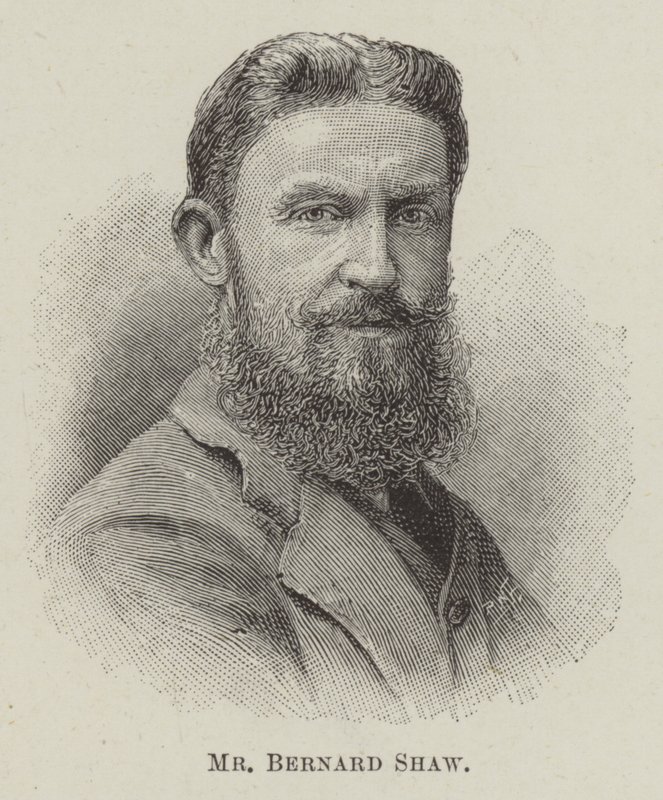 Mr Bernard Shaw (gravering) af English School