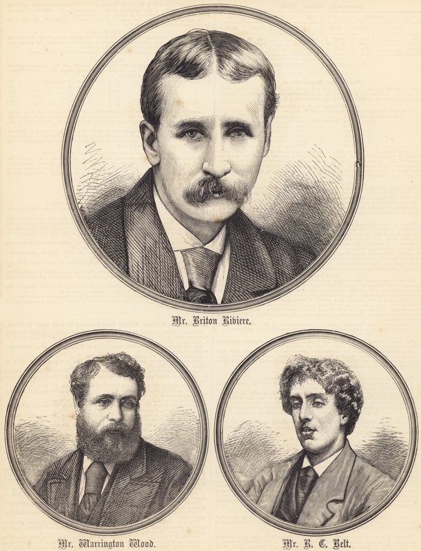 Mr Briton Riviere, Mr Warrington Wood, Mr RC Belt (gravering) af English School