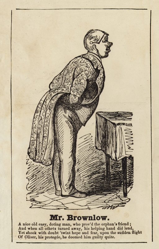 Mr Brownlow fra Oliver Twist af English School