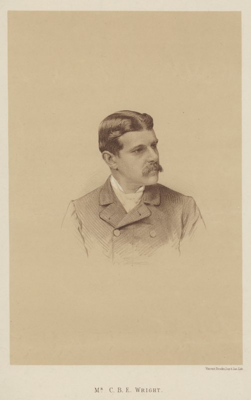 Mr C B E Wright (litho) af English School