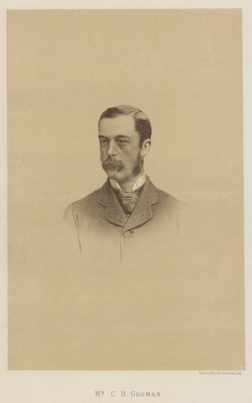 Mr C B Godman, far til oberst Sherard Godman (litho) af English School
