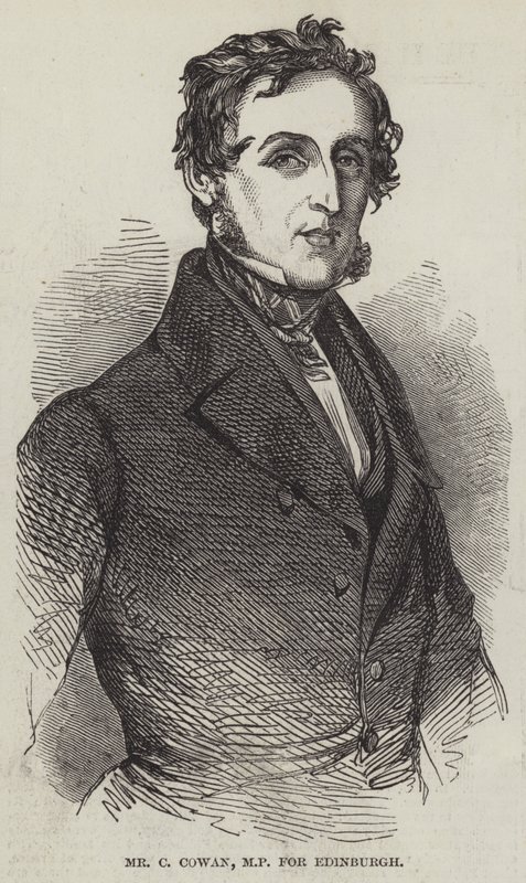 Mr. C Cowan, MP for Edinburgh (gravering) af English School