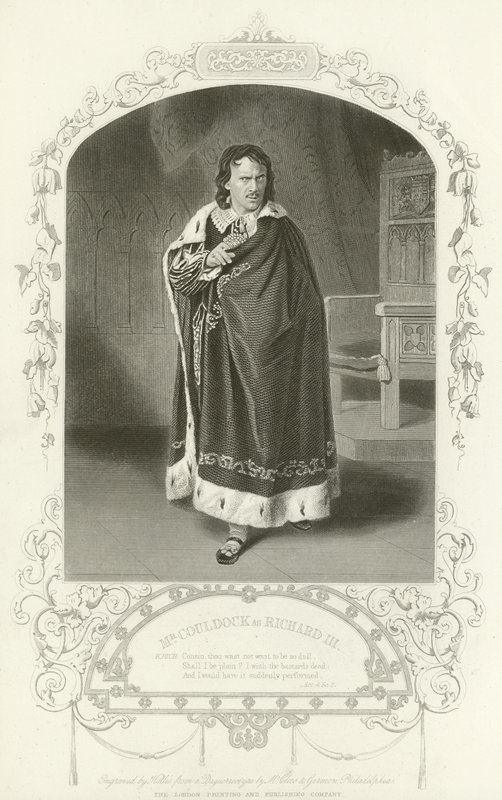 Mr Couldock som Richard III, Richard III, Act IV, Scene II af English School