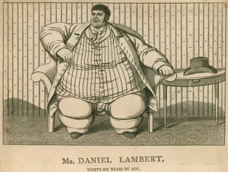 Daniel Lambert vejede 50 sten i en alder af 36 år af English School