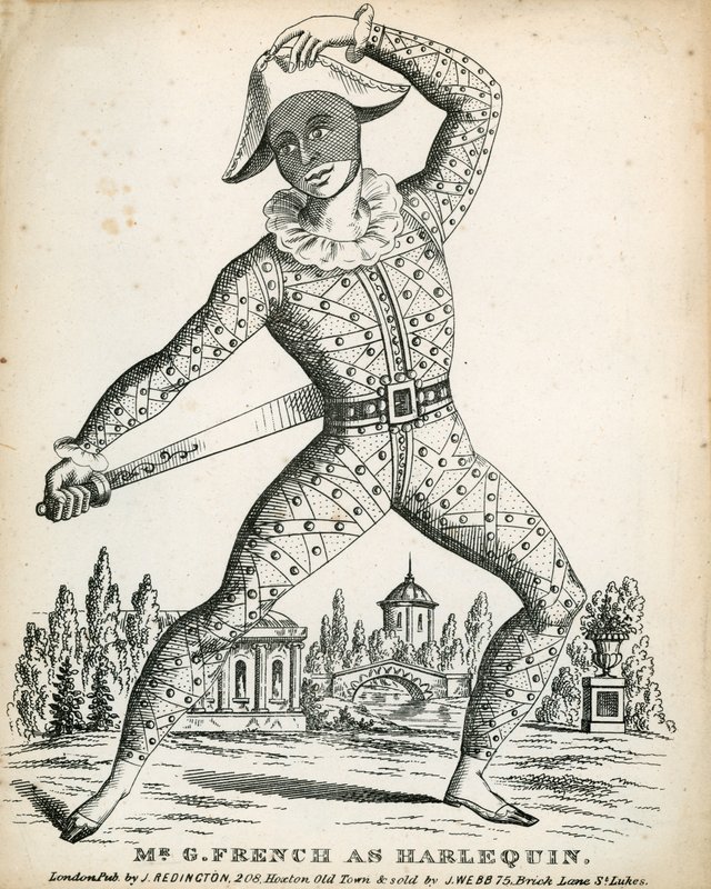 Mr G French som Harlekin af English School