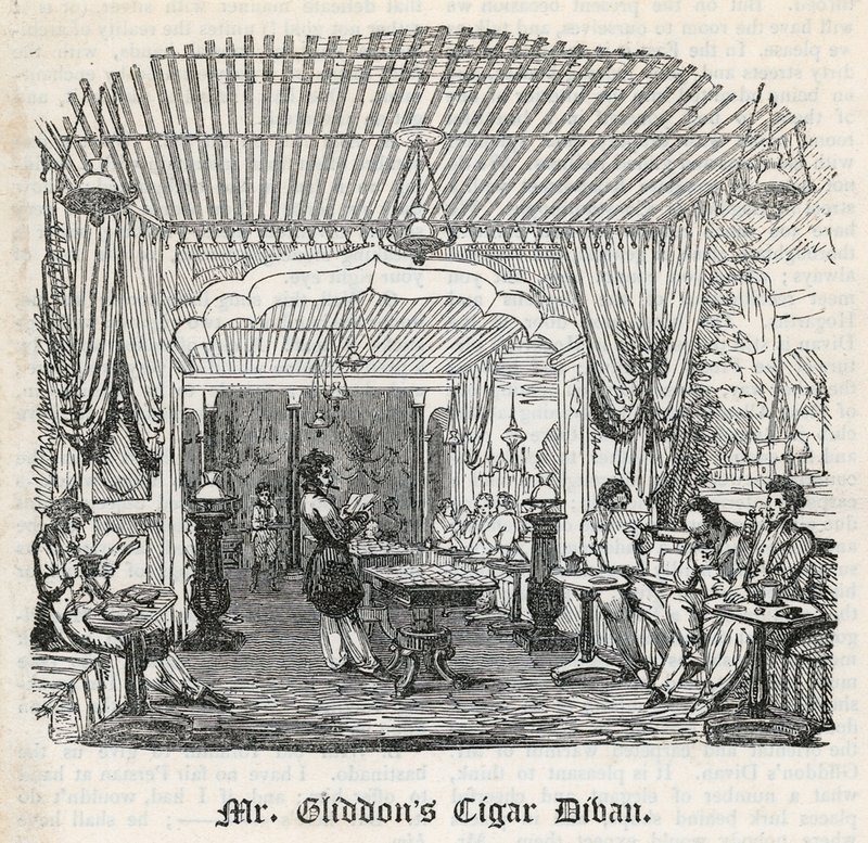 Mr Gliddons Cigar Divan, King Street, Covent Garden af English School