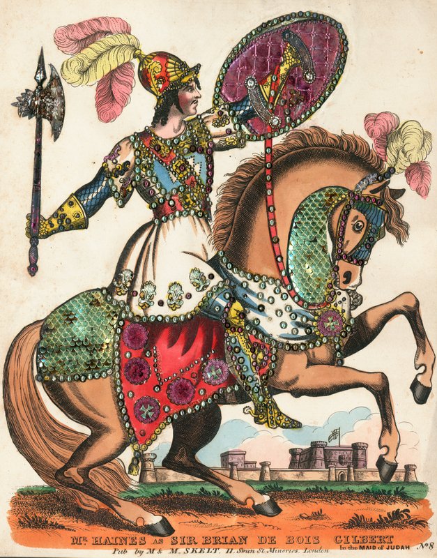 Mr Haines som Sir Brian de Bois Gilbert i Maid of Judah af English School
