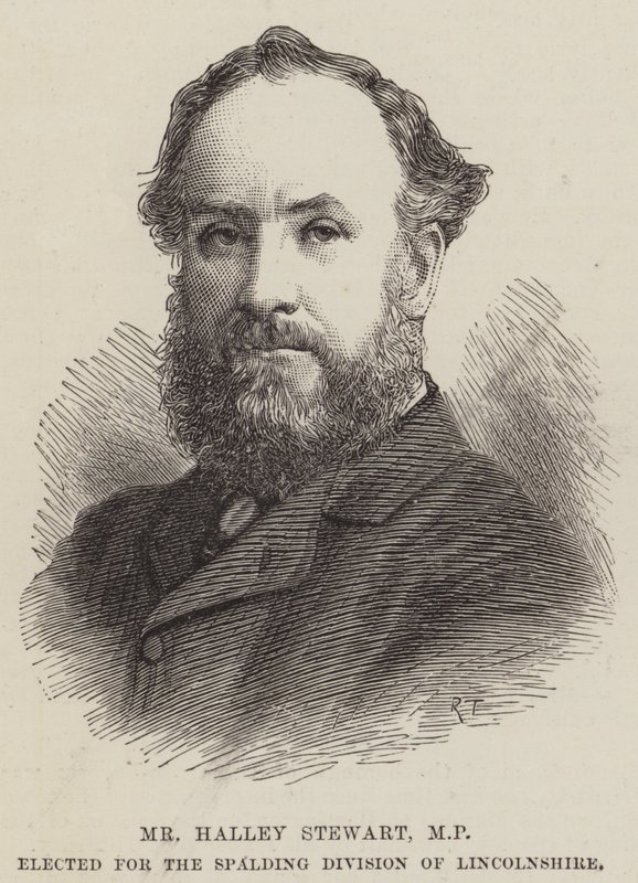 Halley Stewart, MP, valgt til Spalding Division of Lincolnshire (gravering) af English School