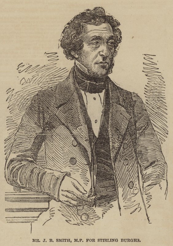 Mr J B Smith, MP for Stirling Burghs (gravering) af English School