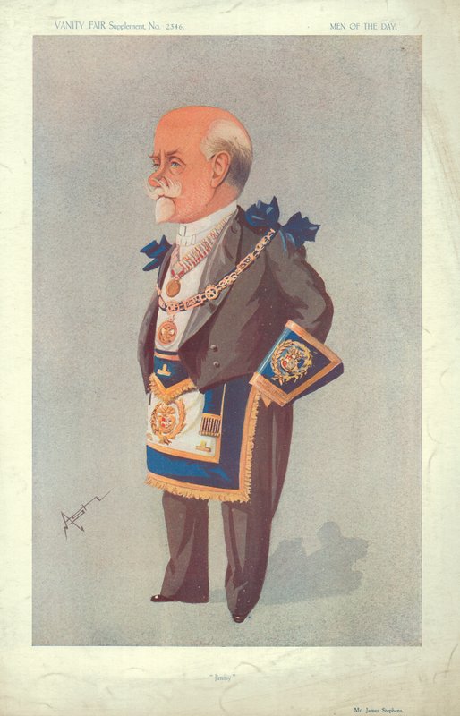 Mr James Stephens, Jimmy, 22. oktober 1913, Vanity Fair tegnefilm af English School