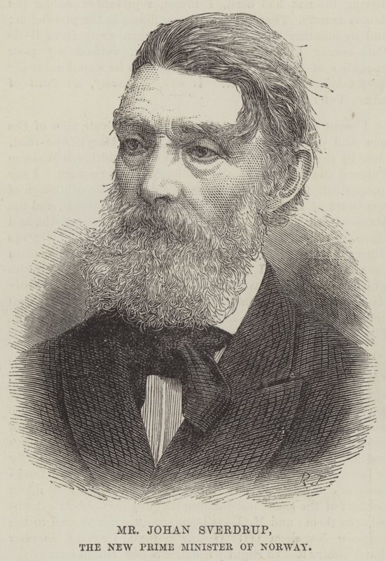 Johan Sverdrup, Norges nye statsminister (gravering) af English School