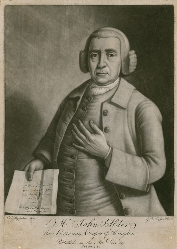 John Alder, den heldige bødker fra Abingdon, lotterivinder af English School