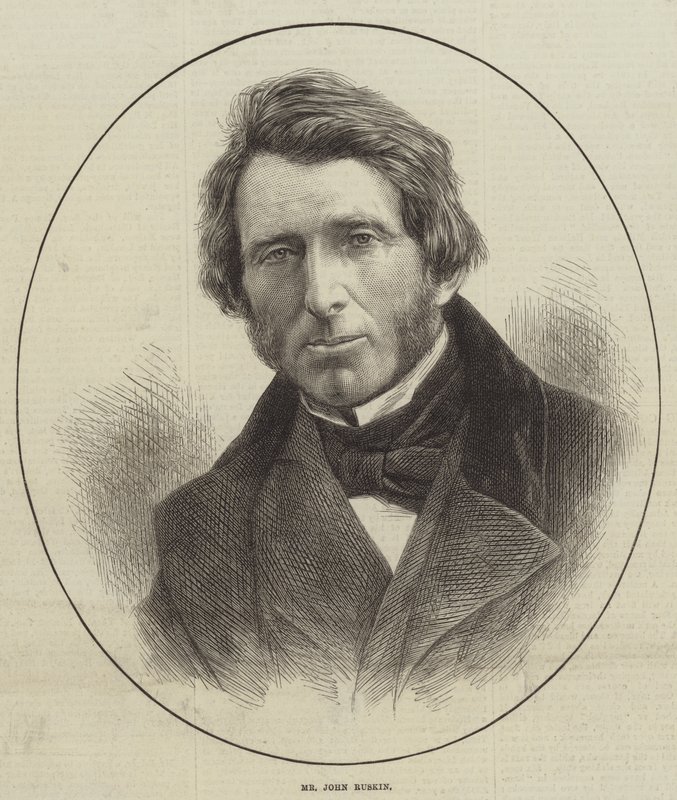 Mr John Ruskin (gravering) af English School