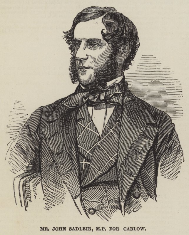 John Sadleir, MP for Carlow (gravering) af English School