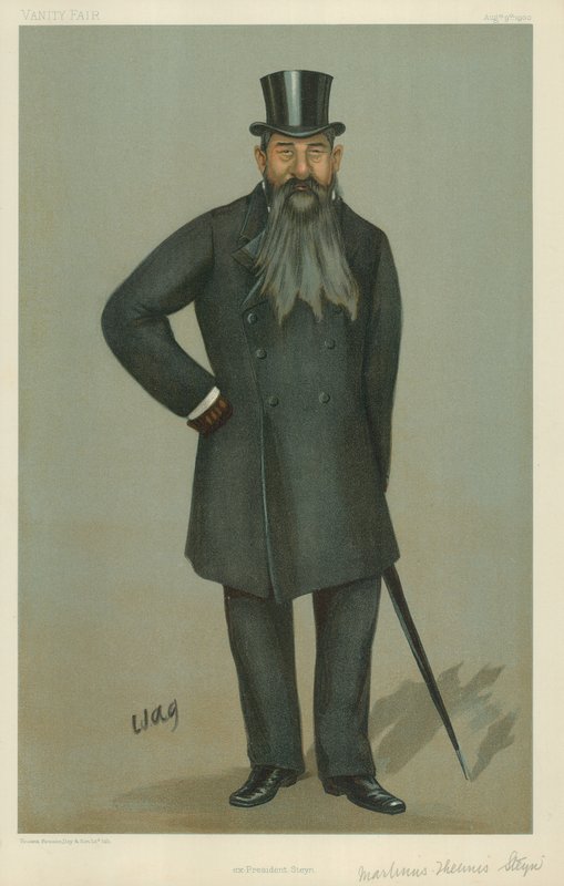 Martinus Theunis Steyn, ekspræsident Steyn, 9. august 1900, Vanity Fair tegneserie af English School