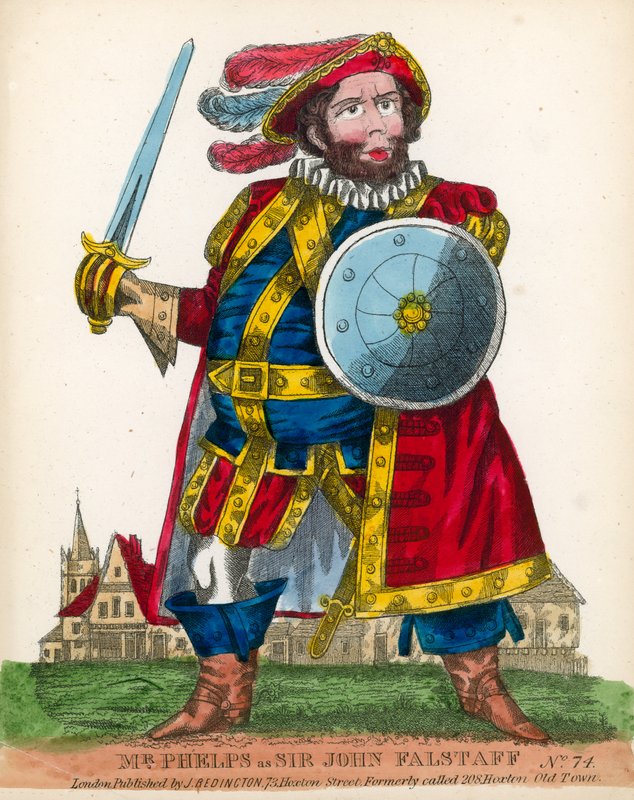 Mr Phelps som Sir John Falstaff af English School