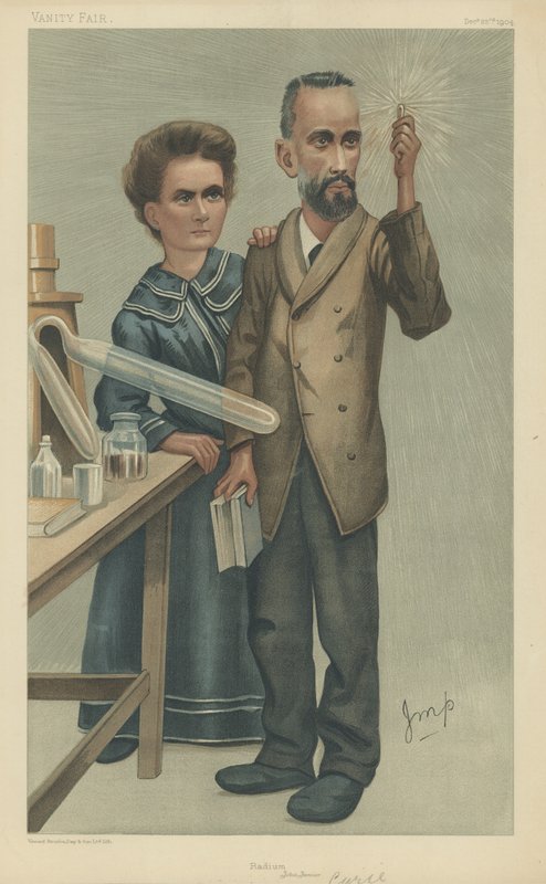 Pierre og fru Marie Curie af English School