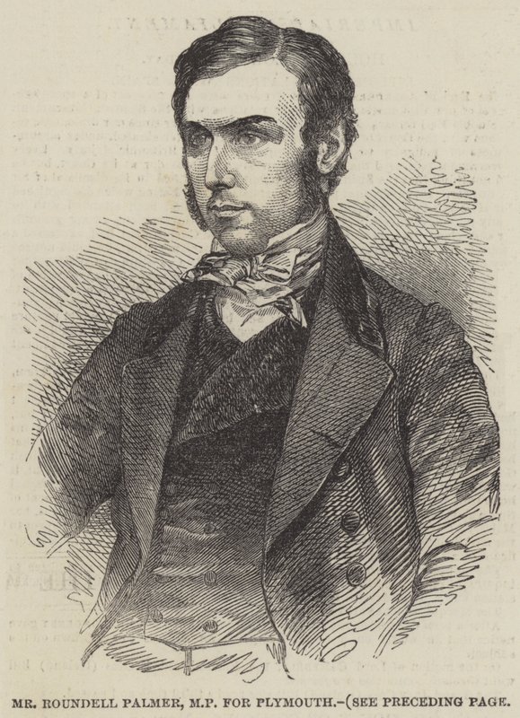 Roundell Palmer, MP for Plymouth (gravering) af English School