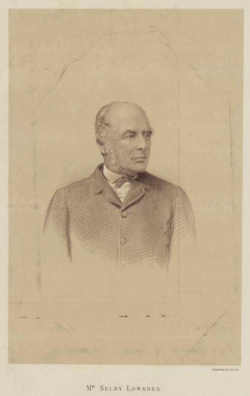 Mr Selby Lowndes (litho) af English School