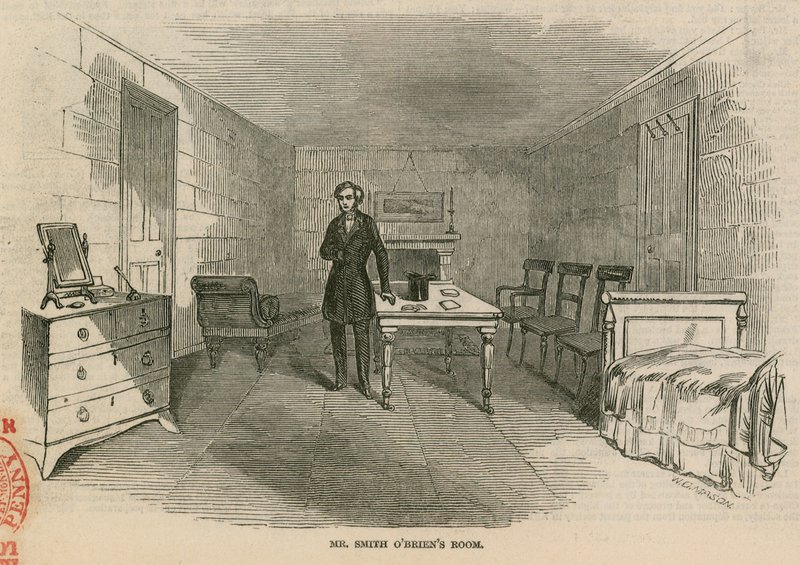 Smith OBrien, MP, varetægtsfængslet i Underhuset: Mr. Smith OBriens værelse af English School