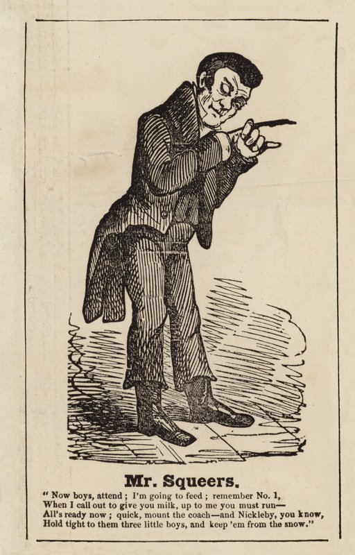 Mr Squeers fra Nicholas Nickleby af English School