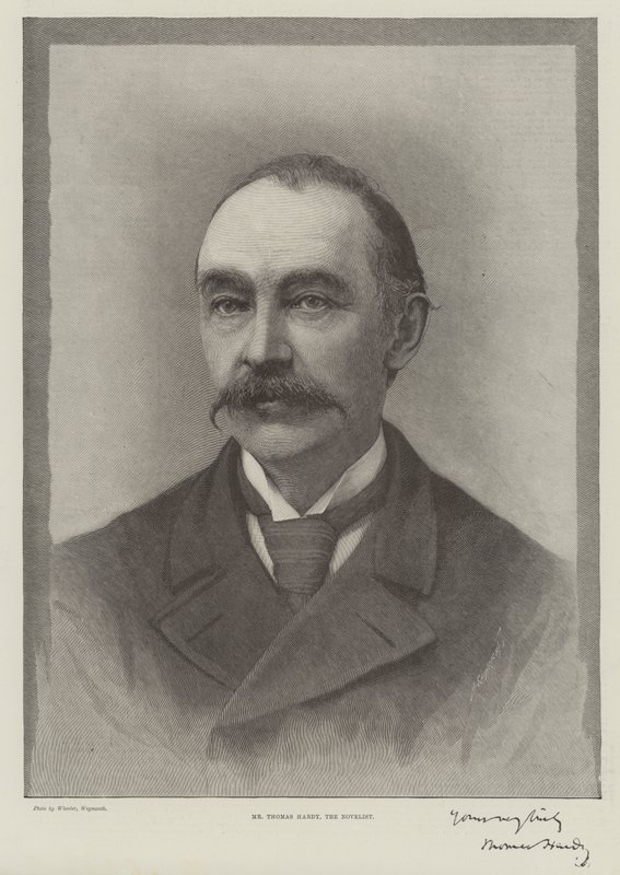 Thomas Hardy, romanforfatteren (gravering) af English School