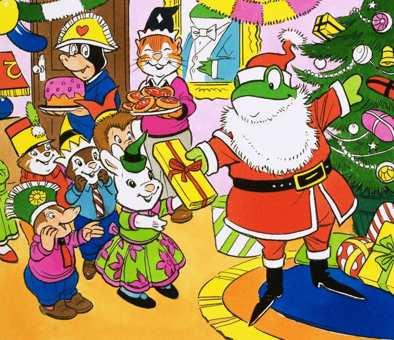 Mr Toad uddeler julegaver af English School