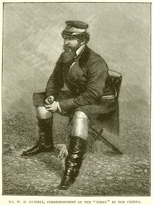 W. H. Russell, korrespondent for Times på Krim af English School