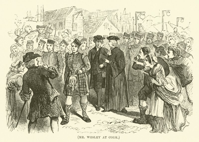 Mr Wesley i Cork (kobberstik) af English School