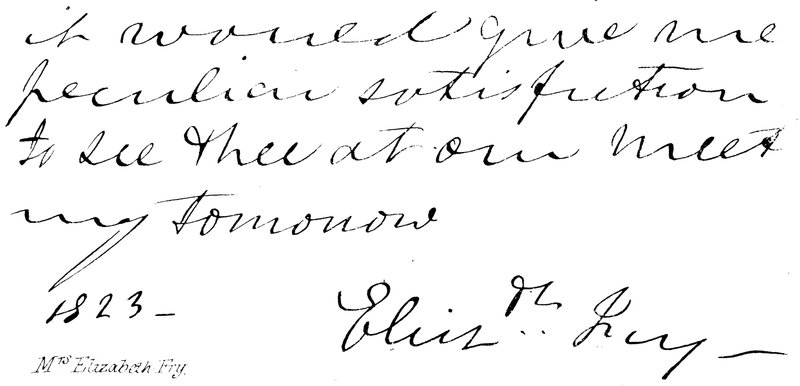 Fru Elizabeth Fry af English School