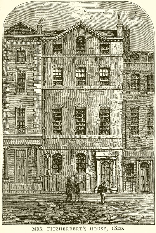 Fru Fitzherberts Hus, 1820 af English School
