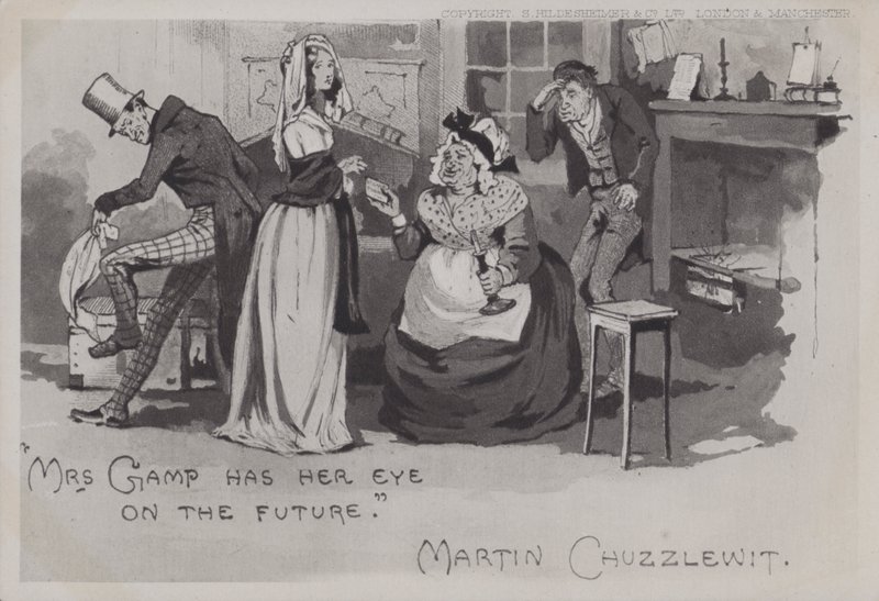 Fru Gamp, Martin Chuzzlewit (s/h foto) af English School