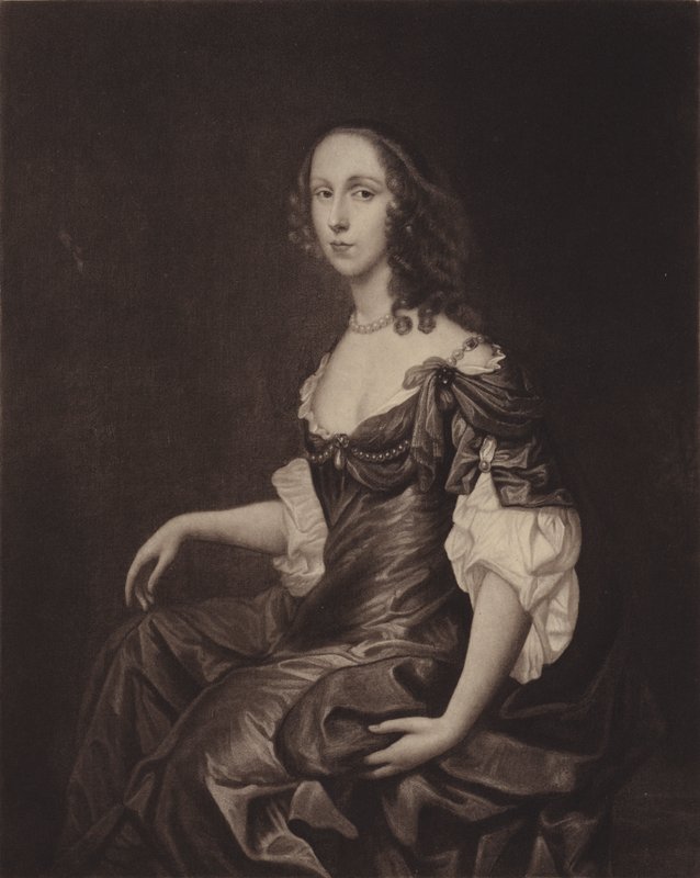 Fru Ireton (Bridget Cromwell), Oliver Cromwells ældste datter (litho) af English School
