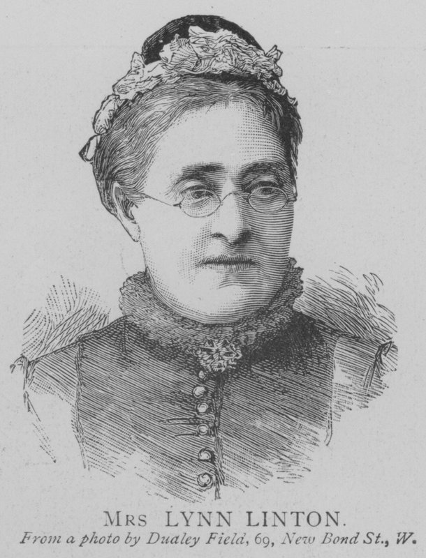 Mrs Lynn Linton (gravering) af English School