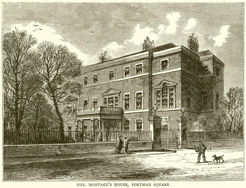 Mrs. Montagus House, Portman Square af English School