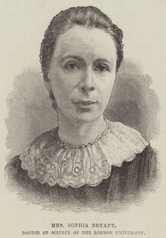 Fru Sophia Bryant, Doctor of Science ved London University (gravering) af English School