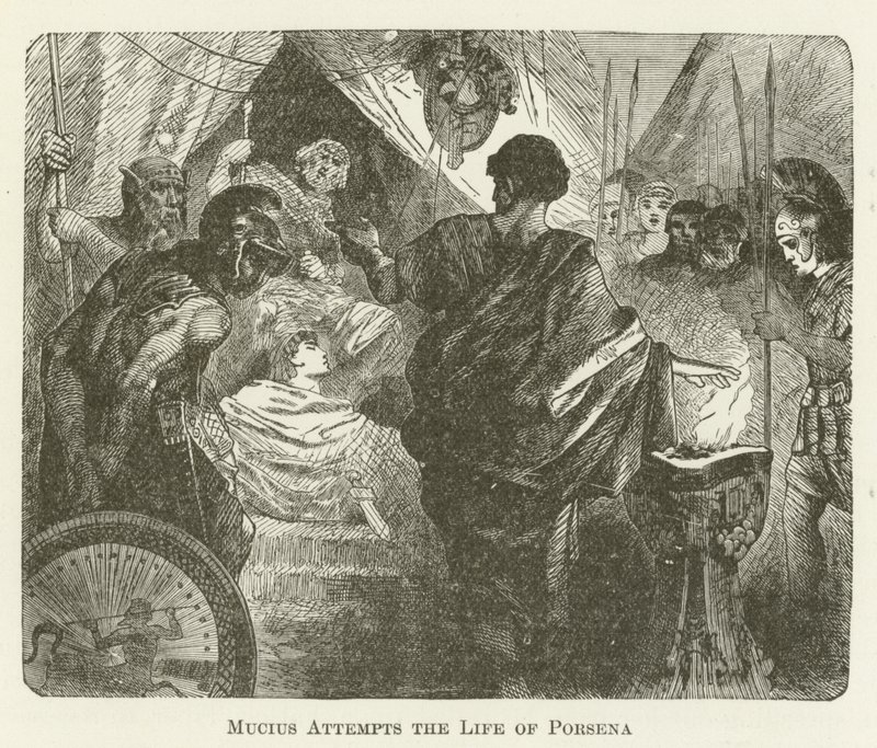 Mucius forsøger Porsenas liv af English School