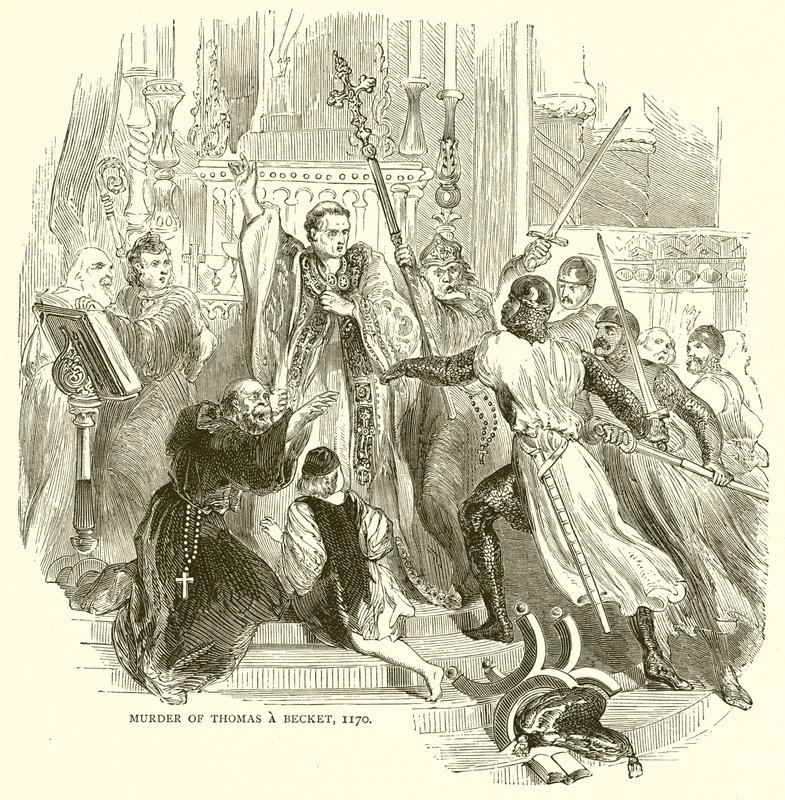 Mordet på Thomas a Becket, 1170 af English School