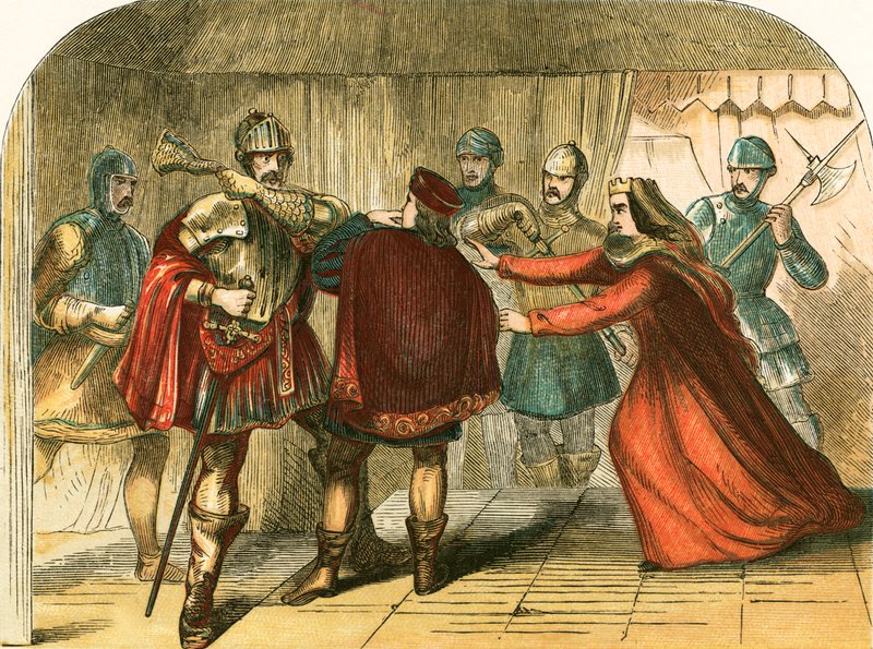 Mordet på prinsen af Wales af Edward IV og hans brødre af English School