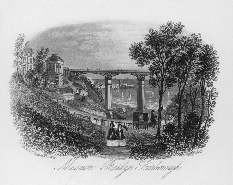 Museum Bridge, Scarborough (gravering) af English School