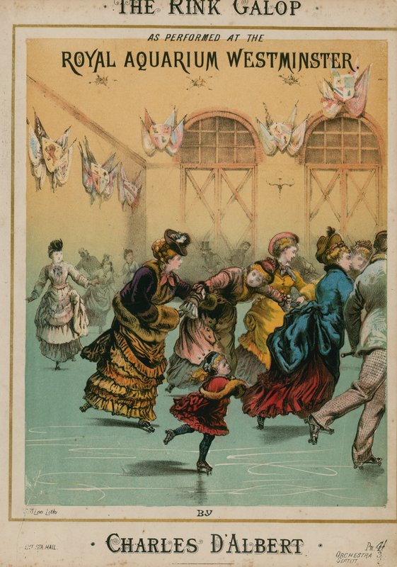 Musikalsk partitur til The Rink Galop af Charles DAlbert af English School